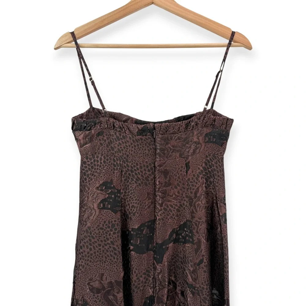 NWT CLEA Theron Midi Dress in Arabica Jacquard $775 - Size XS
